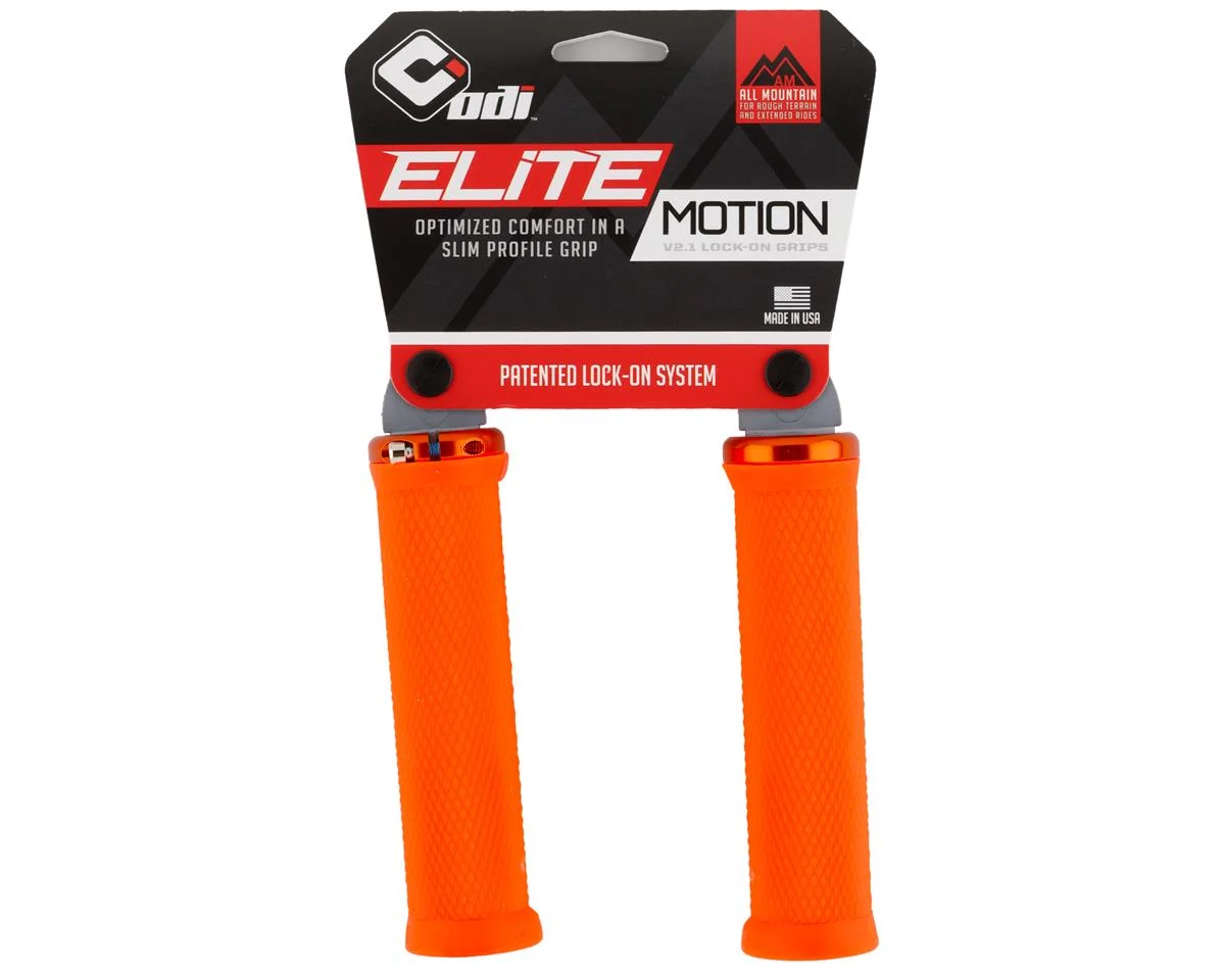 ODI Elite Motion Lock-On Grips (Orange) - view 2